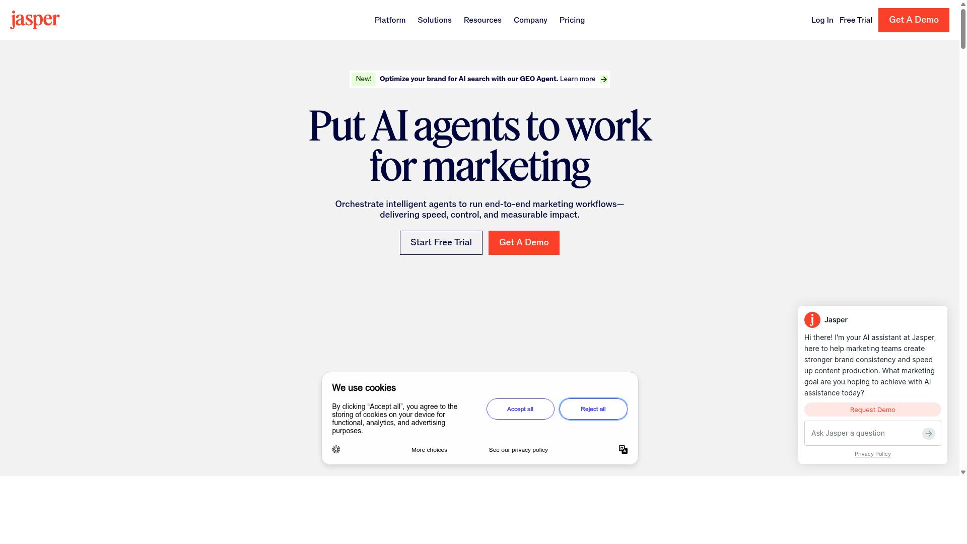 Jasper website