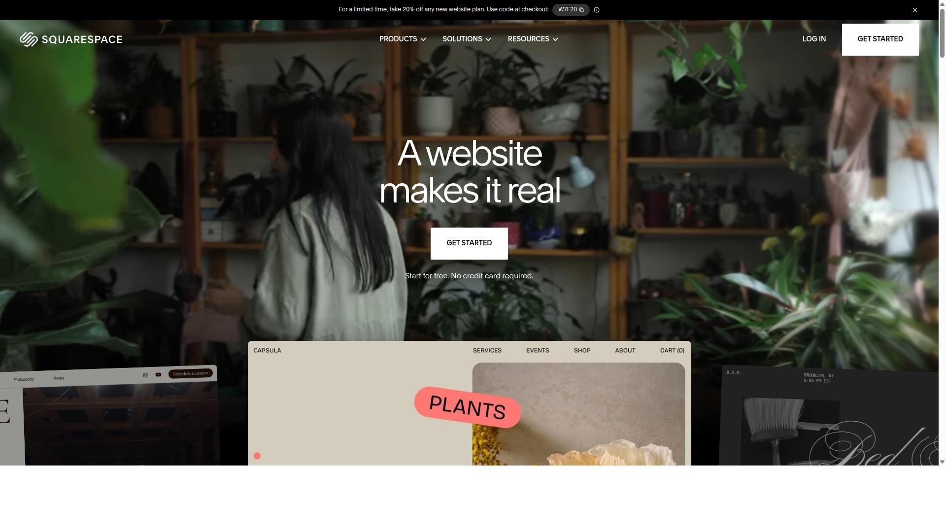 Squarespace website
