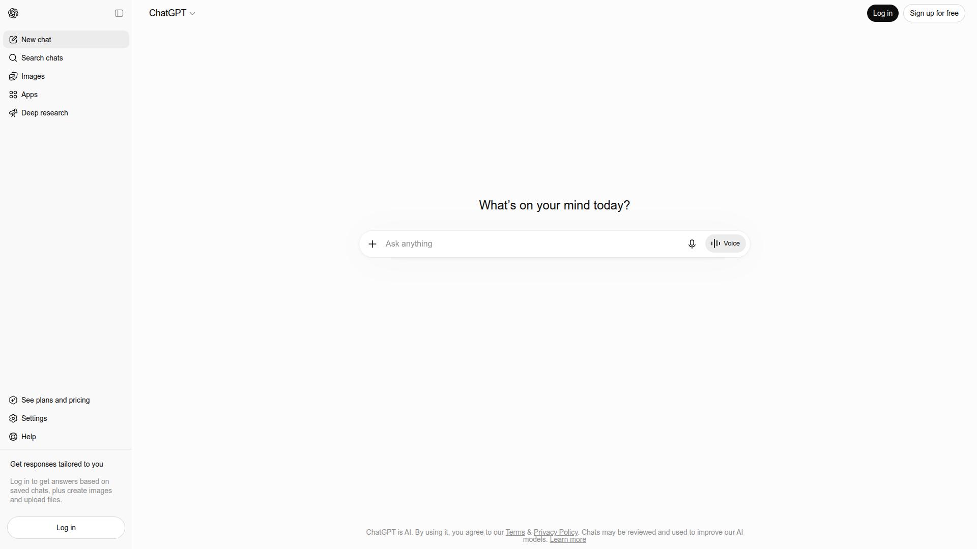 ChatGPT website